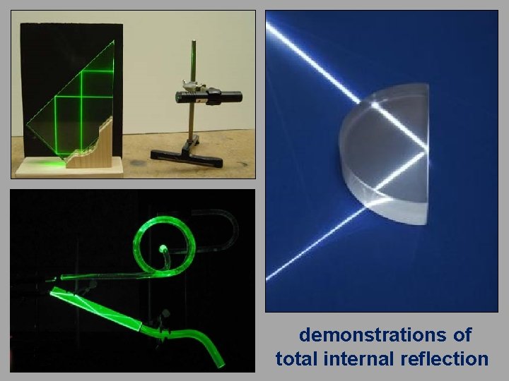 demonstrations of total internal reflection 
