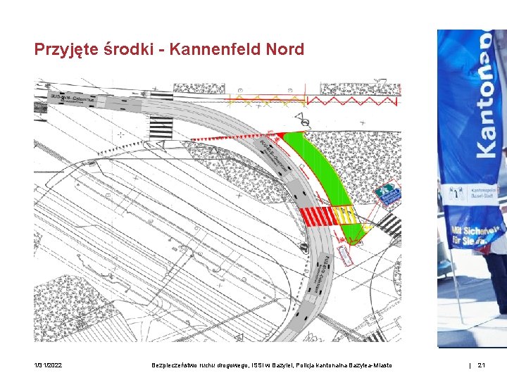 Przyjęte środki - Kannenfeld Nord 1/31/2022 Bezpieczeństwo ruchu drogowego, ISSI w Bazylei, Policja kantonalna