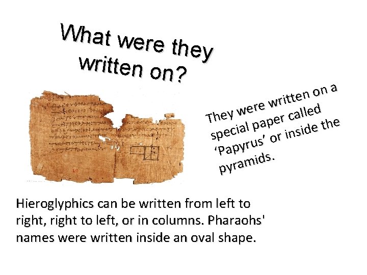 What we re they written on ? a n o n e t t