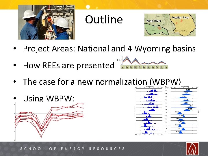 Outline • Project Areas: National and 4 Wyoming basins • How REEs are presented