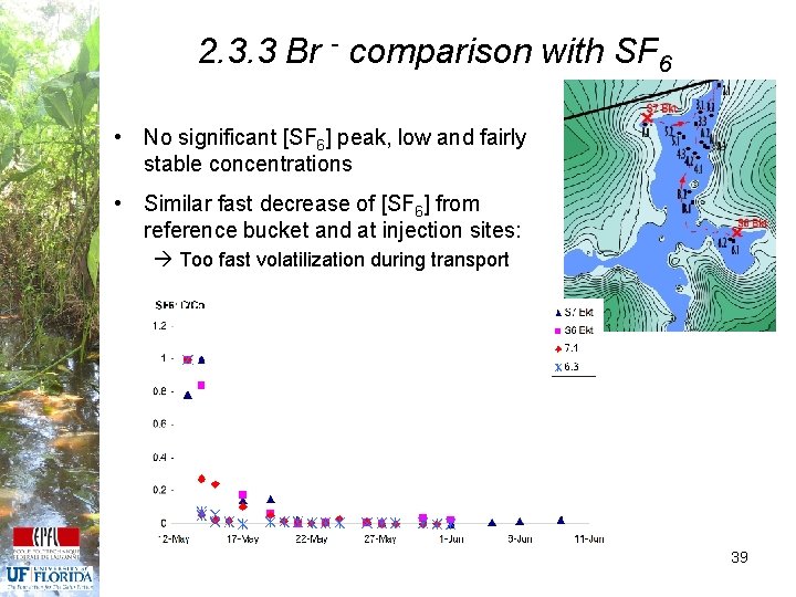 2. 3. 3 Br - comparison with SF 6 • No significant [SF 6]