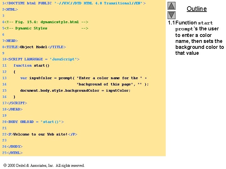 1<!DOCTYPE html PUBLIC "-//W 3 C//DTD HTML 4. 0 Transitional//EN" > 2<HTML> Outline 3