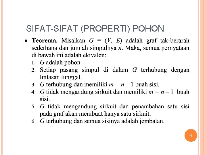 SIFAT-SIFAT (PROPERTI) POHON 4 
