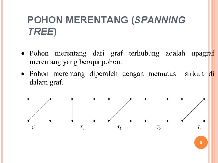 POHON MERENTANG (SPANNING TREE) 5 