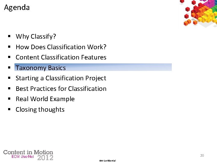 Agenda § § § § Why Classify? How Does Classification Work? Content Classification Features