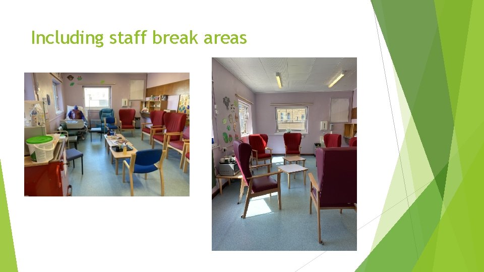 Including staff break areas 