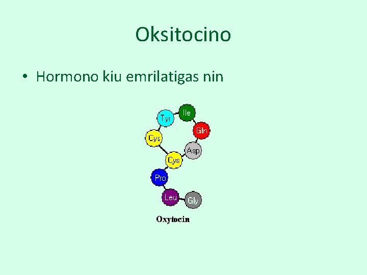 Oksitocino • Hormono kiu emrilatigas nin 