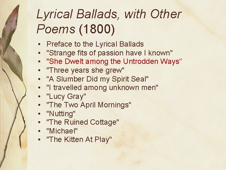 Lyrical Ballads, with Other Poems (1800) • • • Preface to the Lyrical Ballads