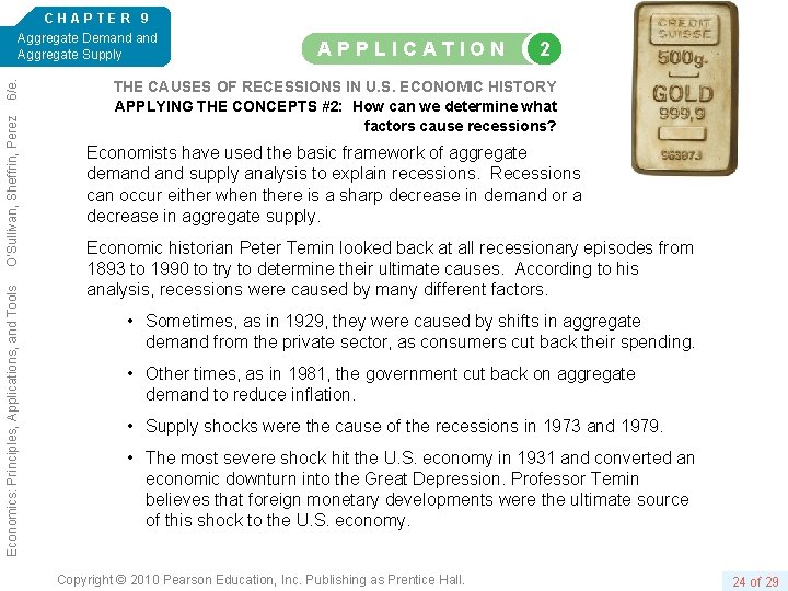 Economics: Principles, Applications, and Tools O’Sullivan, Sheffrin, Perez 6/e. CHAPTER 9 Aggregate Demand Aggregate