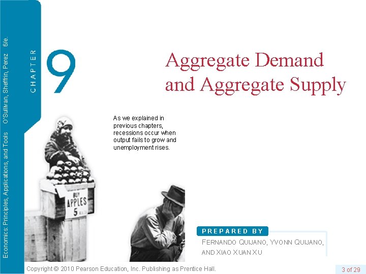 6/e. O’Sullivan, Sheffrin, Perez Economics: Principles, Applications, and Tools Aggregate Demand Aggregate Supply As