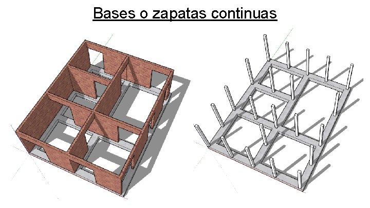 Bases o zapatas continuas 