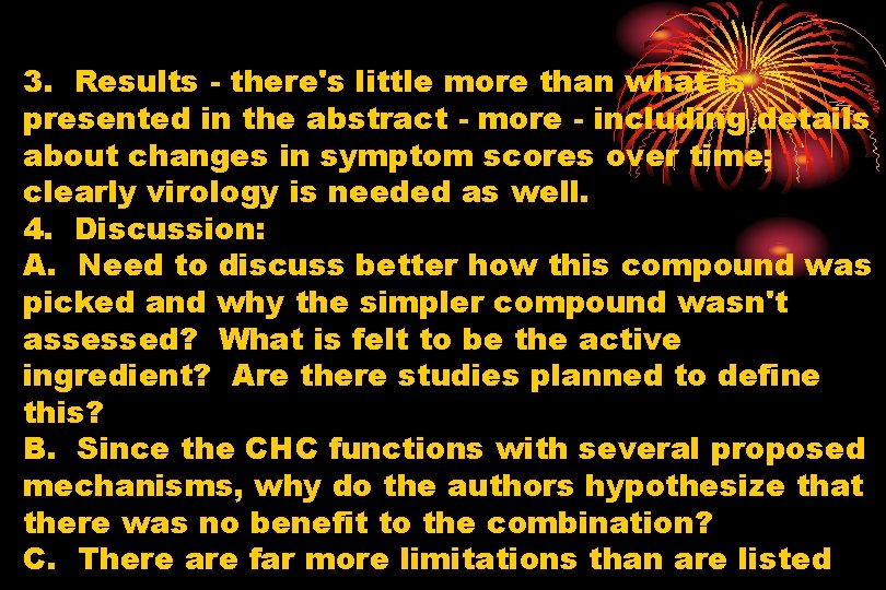 3. Results - there's little more than what is presented in the abstract -