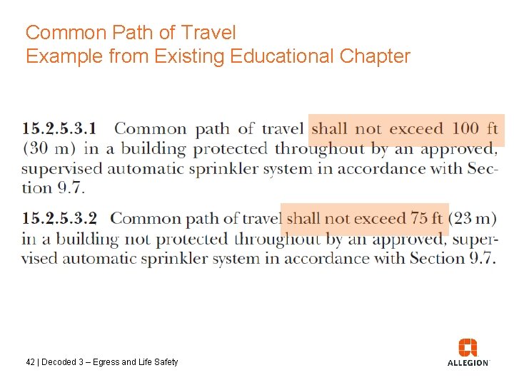 Common Path of Travel Example from Existing Educational Chapter 42 | Decoded 3 –