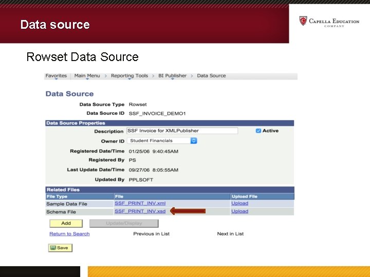 Data source Rowset Data Source 