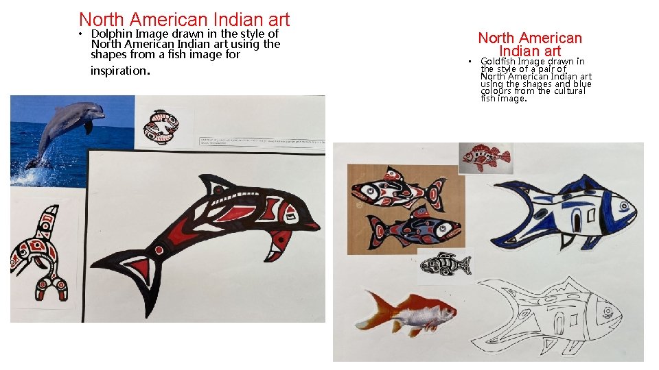 North American Indian art • Dolphin Image drawn in the style of North American