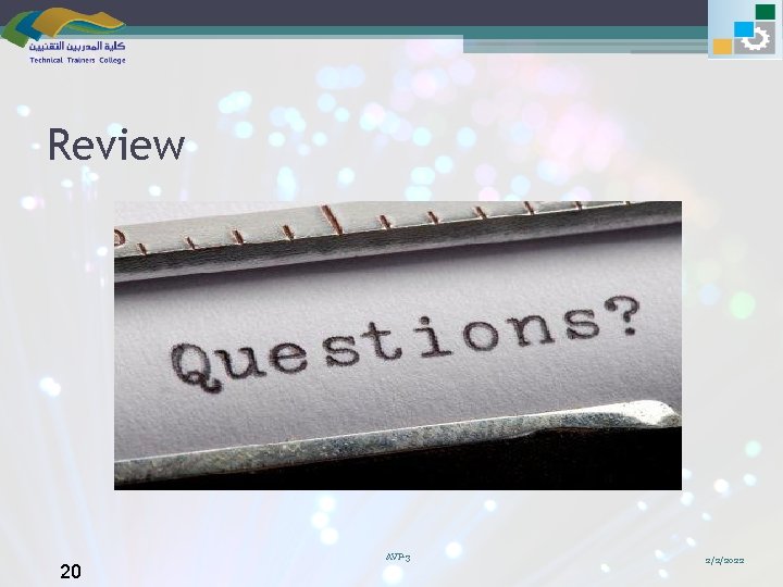 Review 20 AVP-3 2/2/2022 