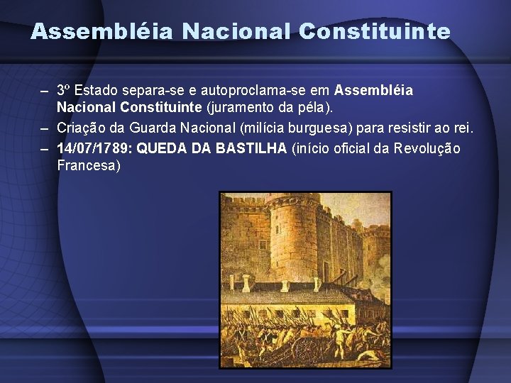 Assembléia Nacional Constituinte – 3º Estado separa-se e autoproclama-se em Assembléia Nacional Constituinte (juramento Assembléia Nacional Constituinte – 3º Estado separa-se e autoproclama-se em Assembléia Nacional Constituinte (juramento