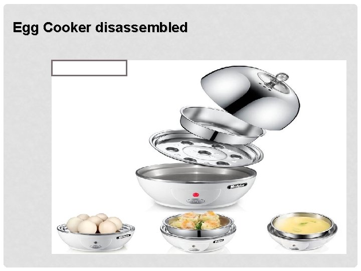 Egg Cooker disassembled 