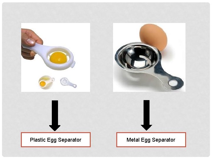 Plastic Egg Separator Metal Egg Separator 