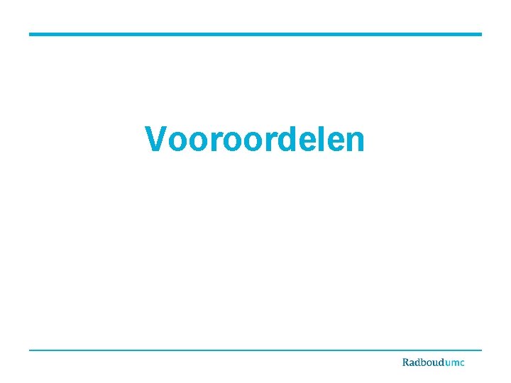 Vooroordelen 