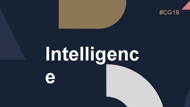 #CG 18 Intelligenc e 
