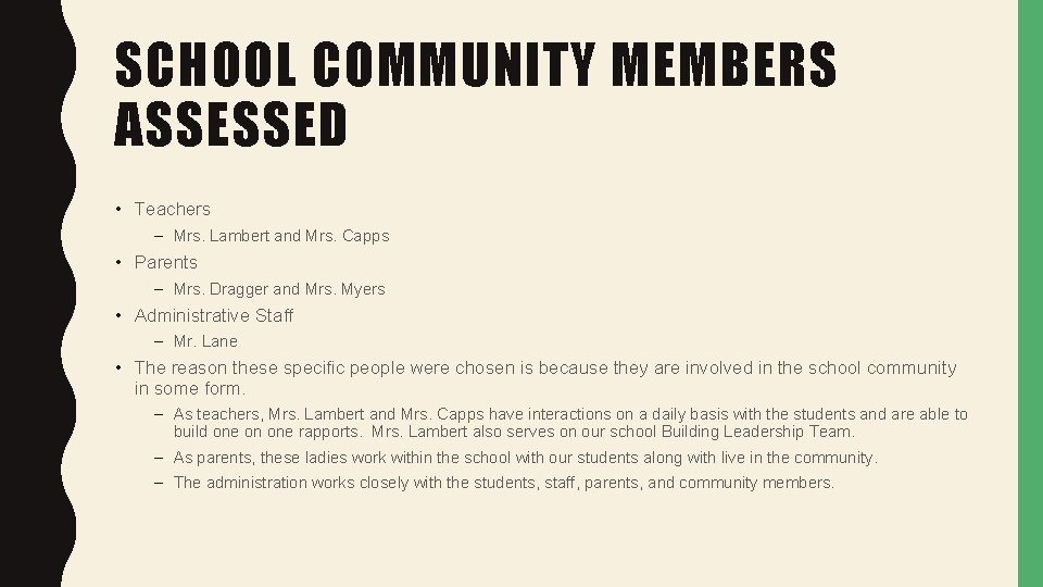 ATTENDANCE INQUIRY PROJECT BROWN MIDDLE SCHOOL KRISTIN STAMBAUGH