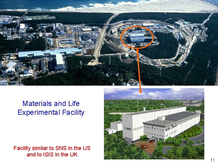 Materials and Life Experimental Facility similar to SNS in the US and to ISIS