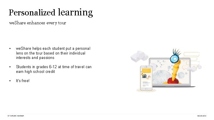 Personalized learning we. Share enhances every tour • we. Share helps each student put