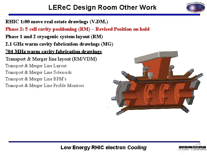 LERe. C Design Room Other Work RHIC 1: 00 move real estate drawings (V.