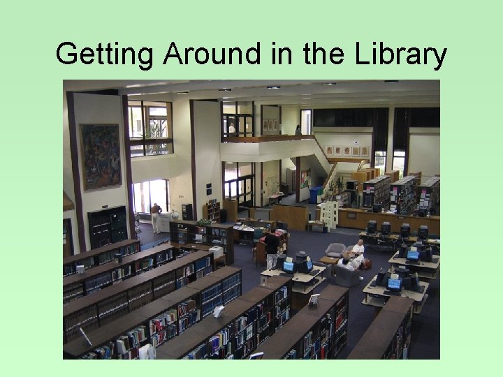 Getting Around in the Library 