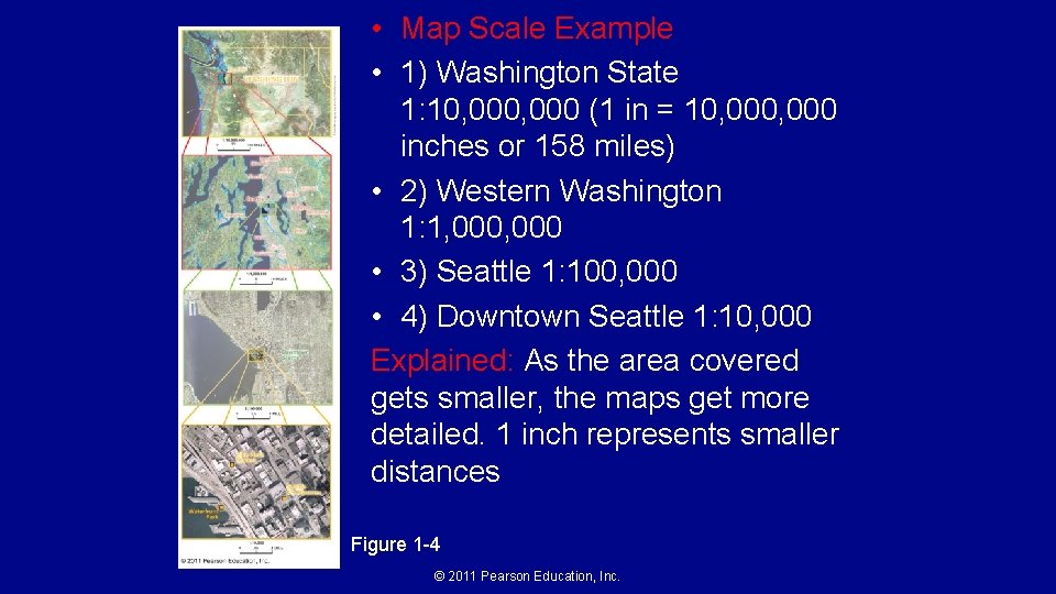  • Map Scale Example • 1) Washington State 1: 10, 000 (1 in