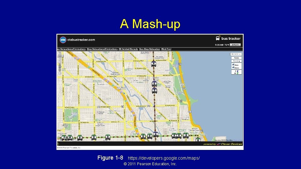 A Mash-up Figure 1 -8 https: //developers. google. com/maps/ © 2011 Pearson Education, Inc.