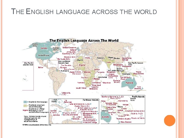 THE ENGLISH LANGUAGE ACROSS THE WORLD 