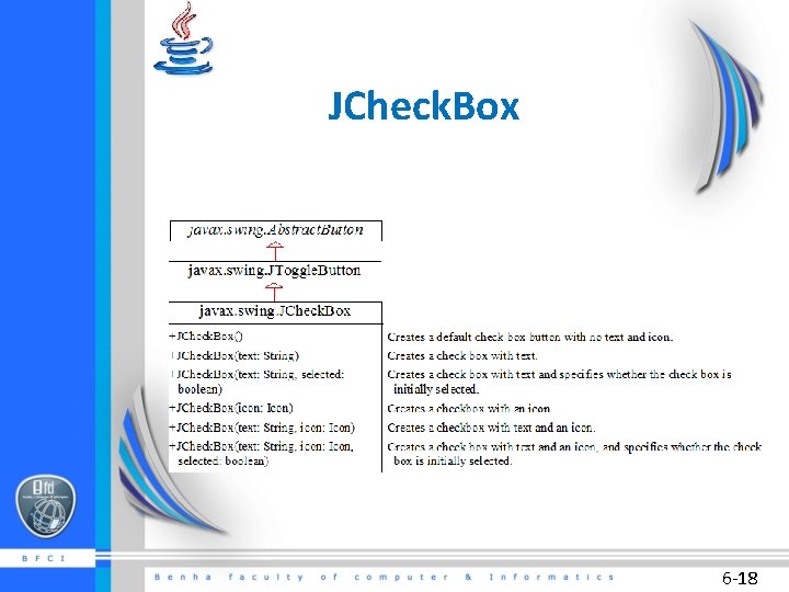 JCheck. Box 6 -18 