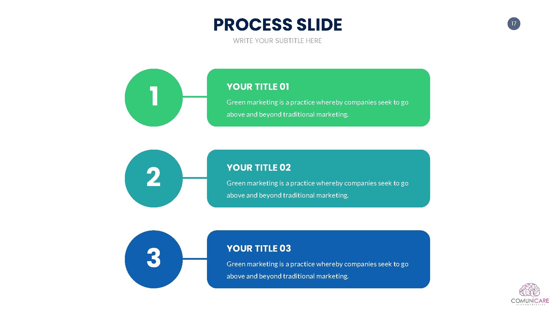 PROCESS SLIDE WRITE YOUR SUBTITLE HERE 1 YOUR TITLE 01 2 YOUR TITLE 02