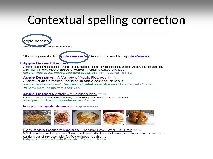 Contextual spelling correction 