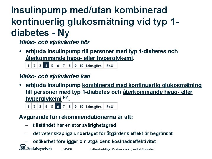 Insulinpump med/utan kombinerad kontinuerlig glukosmätning vid typ 1 diabetes - Ny Hälso- och sjukvården