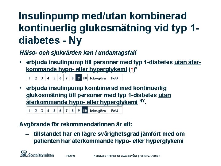 Insulinpump med/utan kombinerad kontinuerlig glukosmätning vid typ 1 diabetes - Ny Hälso- och sjukvården