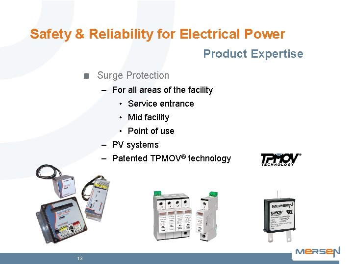 Safety & Reliability for Electrical Power Product Expertise Surge Protection – For all areas