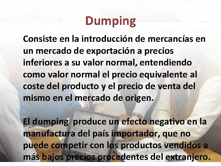 El comercio internacional Concepto Intercambio de bienes y