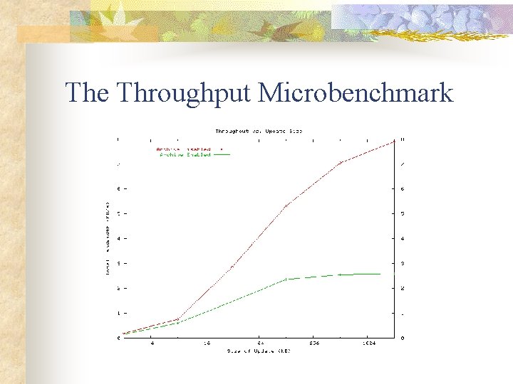 The Throughput Microbenchmark 