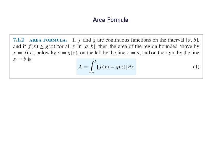 Area Formula 