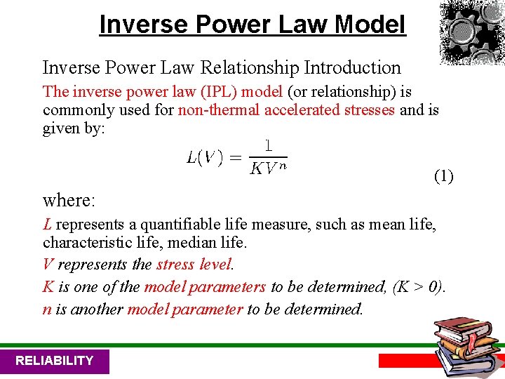 Inverse Power Law Model Inverse Power Law Relationship Introduction The inverse power law (IPL)