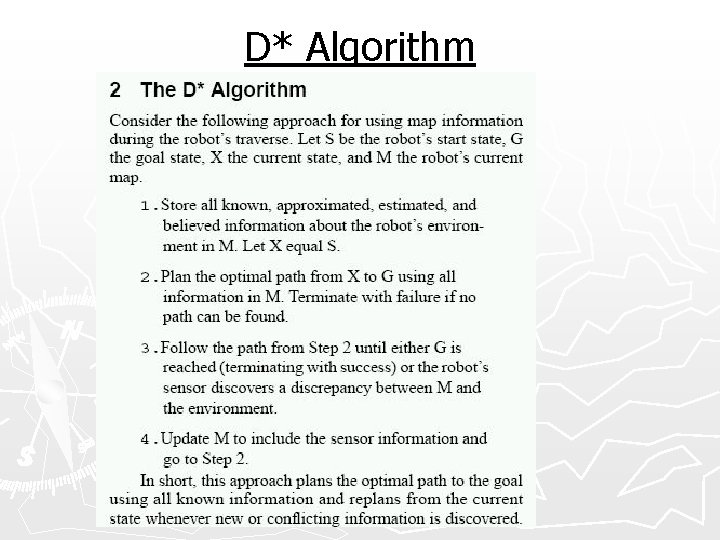D* Algorithm 