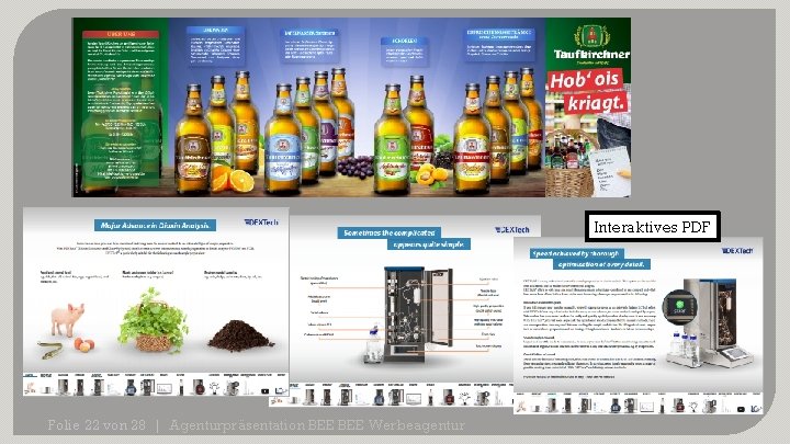 Interaktives PDF Folie 22 von 28 | Agenturpräsentation BEE Werbeagentur 