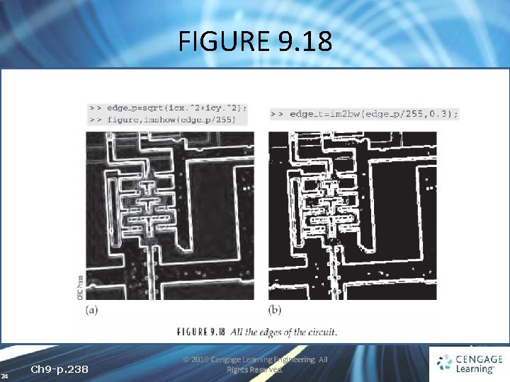 FIGURE 9. 18 24 Ch 9 -p. 238 © 2010 Cengage Learning Engineering. All