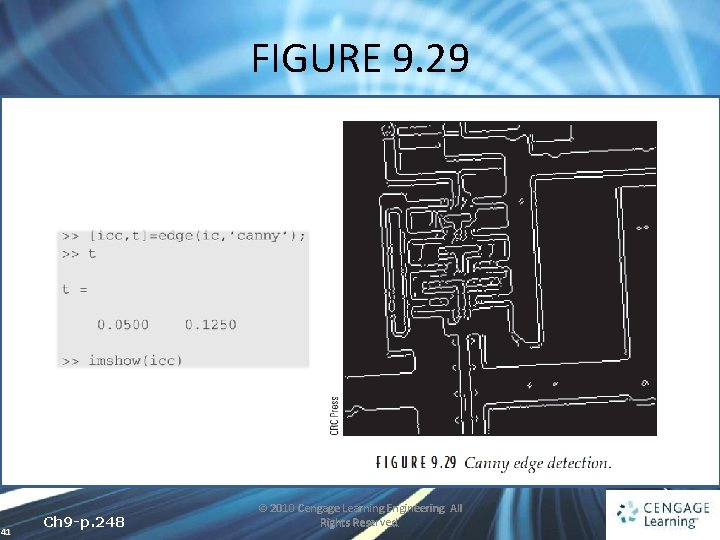 FIGURE 9. 29 41 Ch 9 -p. 248 © 2010 Cengage Learning Engineering. All
