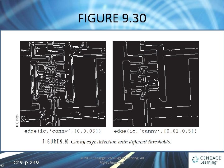 FIGURE 9. 30 42 Ch 9 -p. 249 © 2010 Cengage Learning Engineering. All