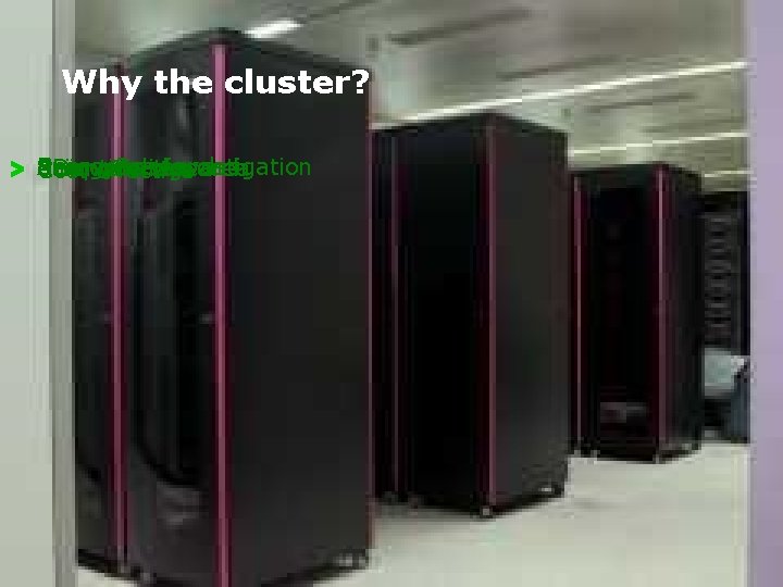 Why the cluster? Energy Aerospace research Investigation > Unique 3 D Scientific modeling in