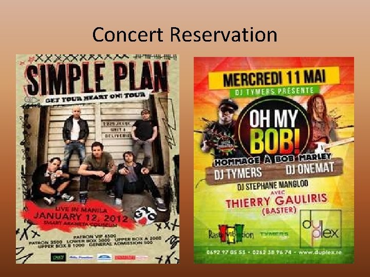 Concert Reservation 